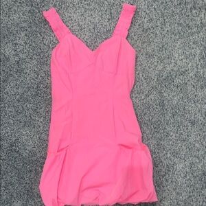 Vibrant Pink Sleeveless Dress
